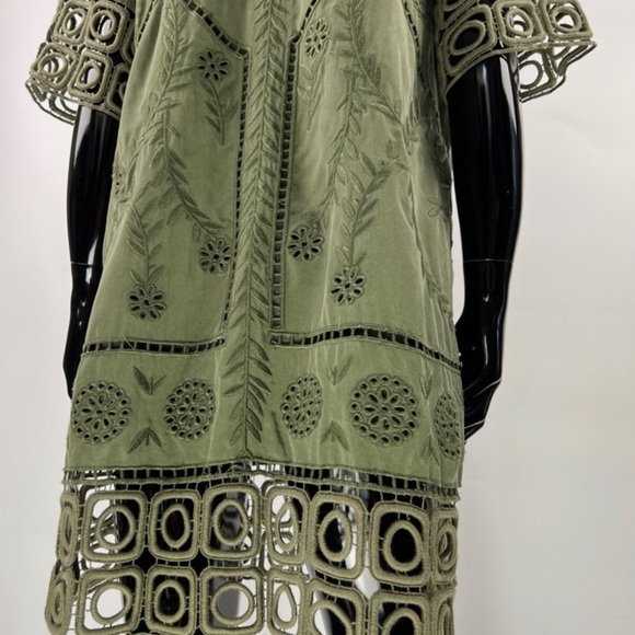 Sea New York Olive Green Mini Dress size 0 - Picture 14 of 16